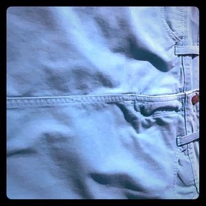 Teal Jean above the knee skirt